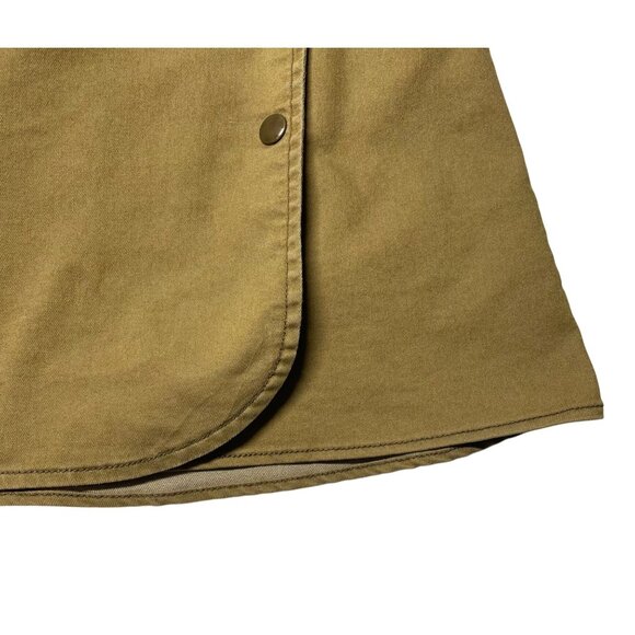 Anthropologie The Fifth Label Womens S Khaki Wrap Skirt With Snap Buttons Small - Picture 4 of 6